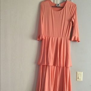 Peach dainty jewels dress